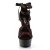 Pleaser Sandales DELIGHT-678LC Rouge Noir EU-37/US-7