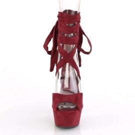 Pleaser Sandales DELIGHT-679 Bourgogne EU-36/US-6