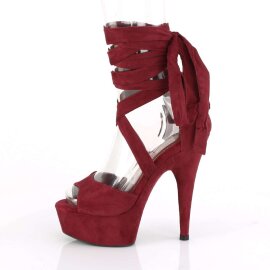 Pleaser Sandales DELIGHT-679 Bourgogne EU-38/US-8