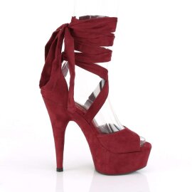 Pleaser Sandales DELIGHT-679 Bourgogne EU-38/US-8