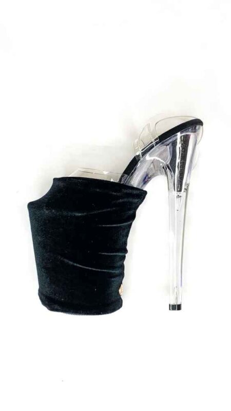 Lunalae Protecteur de talon haut Noir Velours
