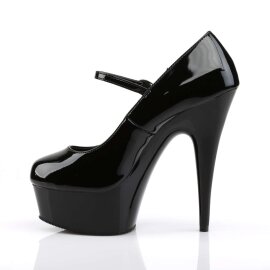 Pleaser Sandales DELIGHT-687 Noir EU-37/US-7