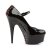Pleaser Sandales DELIGHT-687FH Noir Rouge EU-42/US-12