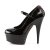 Pleaser Sandales DELIGHT-687FH Noir Rouge EU-37/US-7