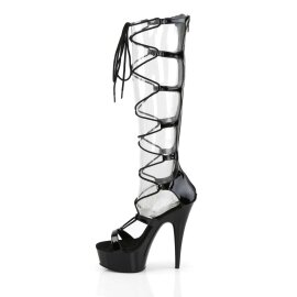 Pleaser Sandales DELIGHT-698 Noir EU-35/US-5