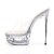 Pleaser Mules ECLIPSE-601 Transparent Argent EU-41/US-11