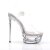 Pleaser Sandales ECLIPSE-608 Transparent Argent EU-36/US-6