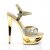 Pleaser Sandales ECLIPSE-619G Or Multi Paillettes Chrome EU-40/US-10