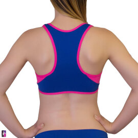 PoleFit Haut Retro Sport S Bleu/Rose