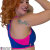 PoleFit Haut Retro Sport S Bleu/Rose