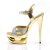 Pleaser Sandales ECLIPSE-619G Or Multi Paillettes Chrome EU-39/US-9
