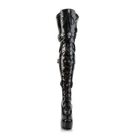 Pleaser Bottes cuissardes ELECTRA-3028 Noir EU-37/US-7