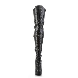 Pleaser Bottes cuissardes ELECTRA-3028 Noir EU-38/US-8