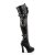 Pleaser Bottes cuissardes ELECTRA-3028 Noir EU-38/US-8