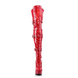 Pleaser Bottes cuissardes ELECTRA-3028 Rouge EU-36/US-6