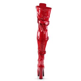 Pleaser Bottes cuissardes ELECTRA-3028 Rouge EU-36/US-6