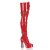 Pleaser Bottes cuissardes ELECTRA-3028 Rouge EU-36/US-6