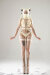 Naughty Thoughts String Sinner en vinyle Crème M