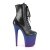 Pleaser Bottines FLAMINGO-1020BP Noir Bleu-Violet EU-35/US-5