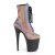 Pleaser Bottines FLAMINGO-1020REFL Bigarré Réfléchissant Noir EU-35/US-5