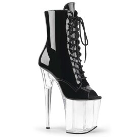 Pleaser Bottines FLAMINGO-1021 Noir Transparent EU-35/US-5