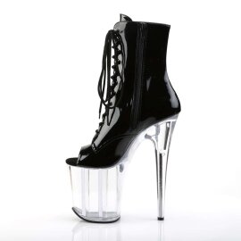 Pleaser Bottines FLAMINGO-1021 Noir Transparent EU-35/US-5