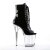 Pleaser Bottines FLAMINGO-1021 Noir Transparent EU-35/US-5