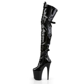 Pleaser Bottes cuissardes FLAMINGO-3028 Noir EU-37/US-7