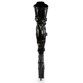 Pleaser Bottes cuissardes FLAMINGO-3028 Noir EU-37/US-7