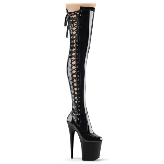 Pleaser Bottes cuissardes FLAMINGO-3050 Noir EU-37/US-7