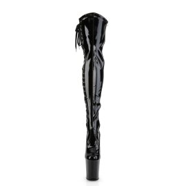 Pleaser Bottes cuissardes FLAMINGO-3050 Noir EU-37/US-7