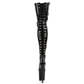 Pleaser Bottes cuissardes FLAMINGO-3063 Noir EU-37/US-7
