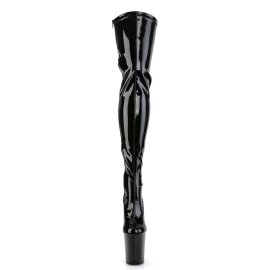 Pleaser Bottes cuissardes FLAMINGO-3063 Noir EU-38/US-8