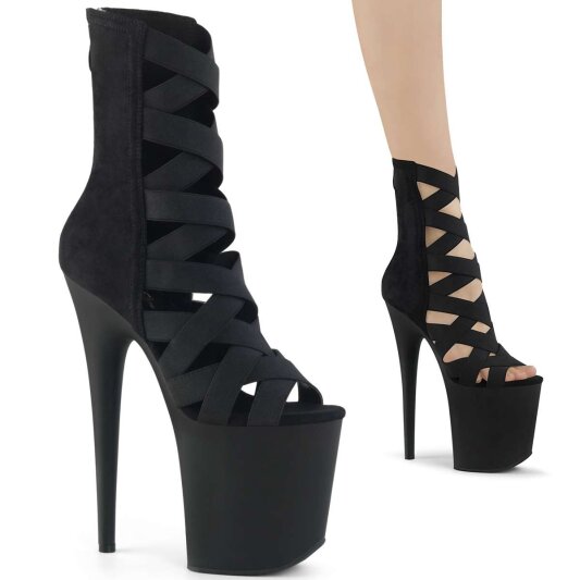 Pleaser Sandales FLAMINGO-800-24 Noir EU-35/US-5