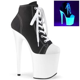 Pleaser Bottines FLAMINGO-800SK-02 Noir Néon Blanc...