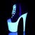 Pleaser Bottines FLAMINGO-800SK-02 Noir Néon Blanc EU-36/US-6