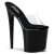 Pleaser Mules FLAMINGO-801 Transparent Noir EU-35/US-5