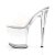 Pleaser Mules FLAMINGO-801 Transparent Argent EU-37/US-7