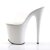 Pleaser Mules FLAMINGO-801 Transparent Blanc EU-38/US-8