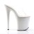 Pleaser Mules FLAMINGO-801 Transparent Blanc EU-38/US-8