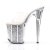 Pleaser Mules FLAMINGO-801G Transparent Argent Multi Paillettes EU-38/US-8