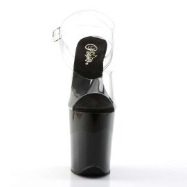 Pleaser Sandales FLAMINGO-808 Transparent Noir EU-35/US-5