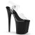 Pleaser Sandales FLAMINGO-808 Transparent Noir EU-35/US-5