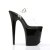 Pleaser Sandales FLAMINGO-808 Transparent Noir EU-37/US-7