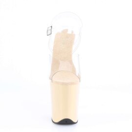 Pleaser Sandales FLAMINGO-808 Transparent Crème...