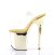 Pleaser Sandales FLAMINGO-808 Transparent Or Chrome EU-41/US-11
