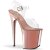 Pleaser Sandales FLAMINGO-808 Transparent Or Rose Chrome EU-42/US-12