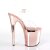 Pleaser Sandales FLAMINGO-808 Transparent Or Rose Chrome EU-37/US-7