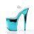 Pleaser Sandales FLAMINGO-808 Transparent Turquoise Chrome EU-35/US-5