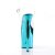 Pleaser Sandales FLAMINGO-808 Transparent Turquoise Chrome EU-38/US-8